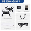 GAME STICK - 20.000 Jogos - Plugue na TV e jogue - 2 Controles modelos PS5
