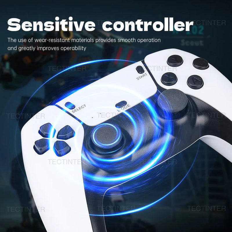 GAME STICK - 20.000 Jogos - Plugue na TV e jogue - 2 Controles modelos PS5
