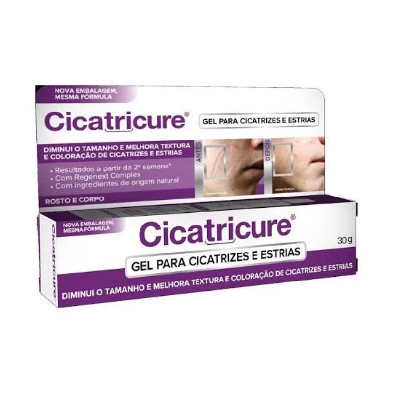 Cicatricure Gel Cicatrizes e Estrias 30g Rosto e Corpo Hidrata a Pele